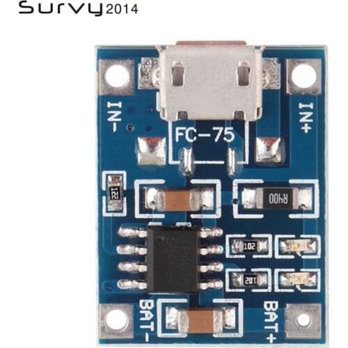 10pcs Micro USB 5V 1A 18650 TP4056 Lithium Battery Charger Module Charging Board With Protection Dual Functions