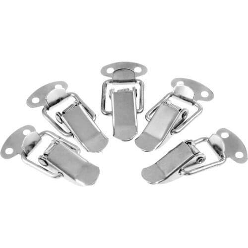 5Pcs Hardware Spring Loaded Latch Catch Toggle Hasp For Sliding Door Simple Window Cabinet 43*21mm