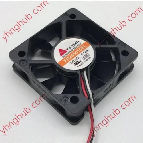 Y.S TECH FD245015EL DC 24V 0.14A 50x50x15mm 3-Wire Server Cooling Fan