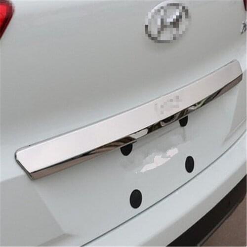 For Hyundai ix25 2015-2019 Stainless Car Rear Trunk Door Edge Side Moulding Cover Trim Car Exterior Accessories Stylilng