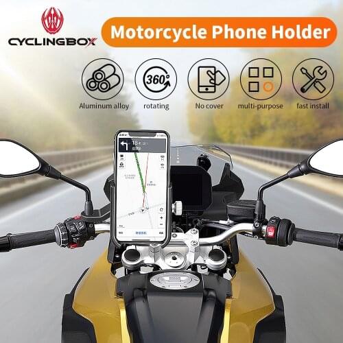 CyclingBOX Bicycle Accessories Phone Holder Rotatable, All-Terrain Applicable,Motorcycle Navigation Cellphone Phone Support