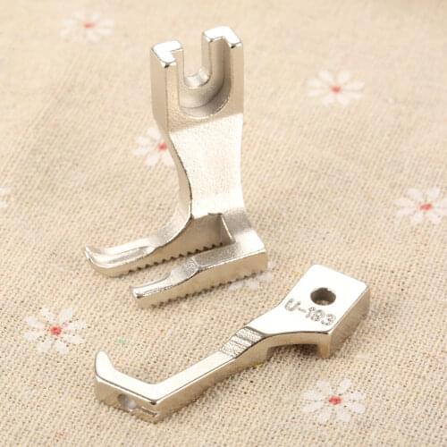 DRELD U192 U193 Synchronous Car Presser Foot Thick Leather Presser Foot Non-trace Without Teeth Flat Bottom Presser Foot