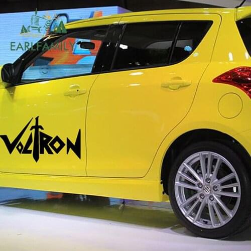 EARLFAMILY 2x Classic Animation Movie Voltron Universe Guardian Art Car Stickers Wall Kayak Canoe Car Cover Vinyl Decal 9 Colors