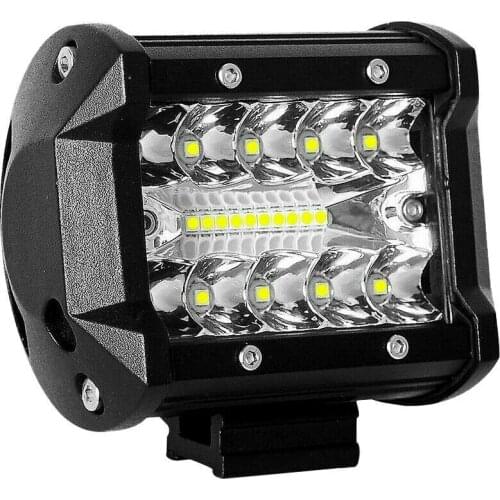 Car Working Light 1pcs White Spotlight 60W LED Work Light Bar Flood Spot Lights Driving Lamp Offroad Car Truck SUV Car Lamp