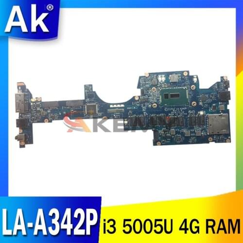Fru: 00HT789 for lenovo thinkpad Yoga 12 laptop motherboard zips3 LA-A342P with CPU i3 5005U RAM 4G 100% full test work