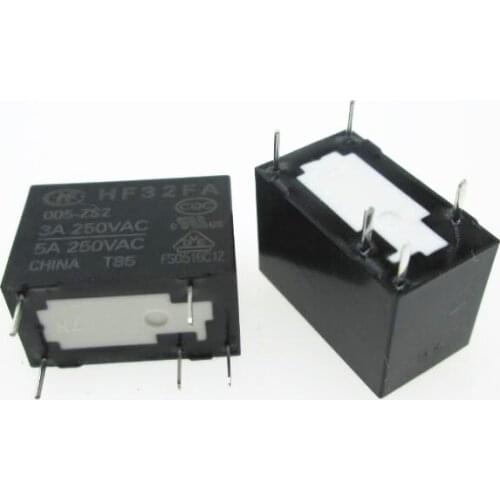 HOT NEW 5V relay HF32FA 005-ZS2 JZC-32FA 005-ZS2 HF32FA-005-ZS2 JZC-32FA-005-ZS2 5V 5VDC DC5V 3A 250VAC 5PIN