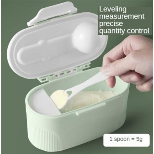 Baby Milk Powder Storage Box with Scoop - Potable Baby Food Storage Containers - 280ml/600ml