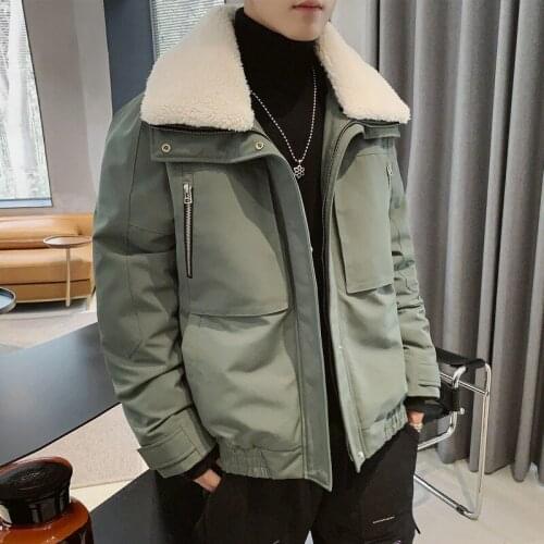 2021 new edition winter jacket coat winter new popular logo ins tooling with thick cotton-padded jacket mens clothing