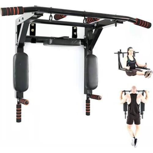 300KG Wall Mounted Horizontal Bars with Wide Anti-slip pad Home Gym Workout Chin Up Pull Up Bar Sport Fitness Training Equipment