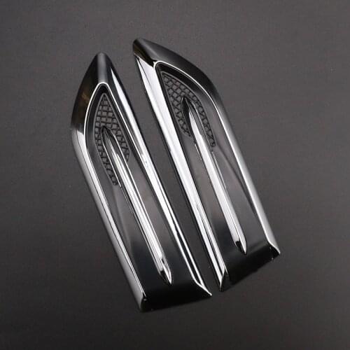 2020 New Car Shark Gills Outlet Stickers Simulation Vent False Air Outlet Side Hood Bonnet Decorative Car Styling Modification