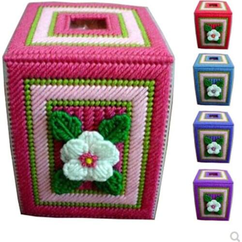 New 3D living room hand-made DIY material wool cross-stitch simple three-dimensional embroidered roll paper home bedroom tissue