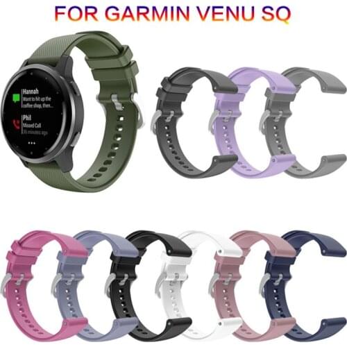 Smart Watch Band Straps For Garmin VenuSq/Venu/Vivomove3/Garminmove3/VivoMove Luxe Quick Release Band Soft TPU Bracelet 20mm