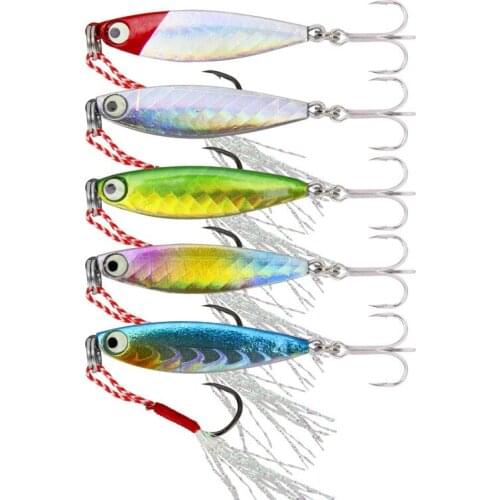 Fishing lures mini all metal lead fish VIB 4.5cm 7g with double hooks triple hook treble throw false bait fly tying materials