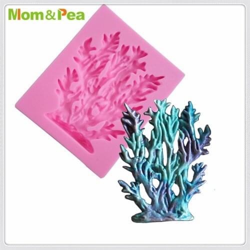 Mom&Pea MPA1999 Coral Silicone Mold Cake Decoration Fondant Cake 3D Mold Food Grade
