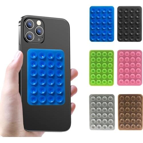 Silicone Suction Pad For Mobile Phone Fixture Suction Cup Backed Silicone Rubber Sucker Pad For Fixed