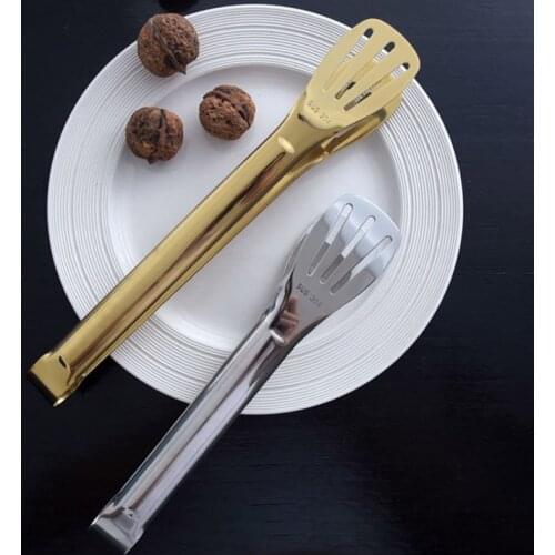 Stainless Steel Food Tongs Barbecue Tongs Fried Steak Tongs Baked Bread Tongs Fast Food Food Tongs Stirring Fry Tongs BBQ