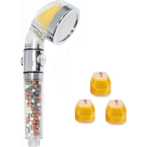 Vitamin C Shower Filter Head Adjustment High Pressure Shower Filter Head With PP Cotton SPA Massager