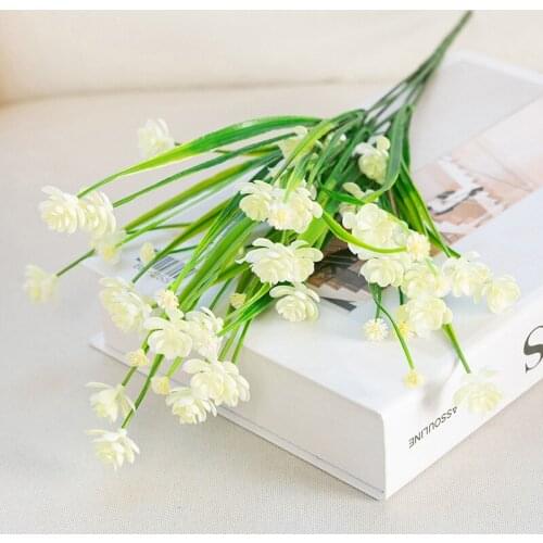 Aquatic Jasmine Plants Real Touch Soft Plastic Flower Artificial Arrangement Flowers For Home Decor Jasmine