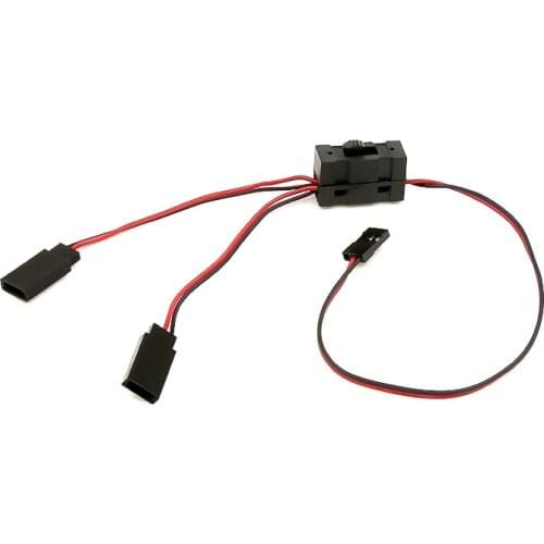 Y line with switch One for three Switch line Oil car tram Channel extension line Light line For TRX4 Crawler RC JR to JST S91