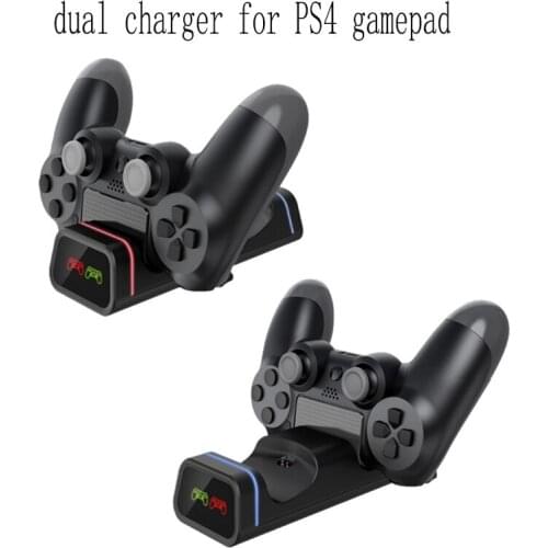 Dual USB Charging Dock For PlayStation 4 Game Controller Handle Charger For PS4 Dual Gamepad Charging Station Stand For PS 4