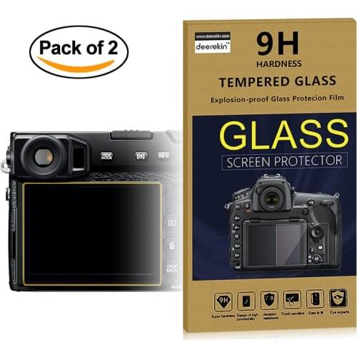 2x Self-Adhesive 0.25mm Glass LCD Screen Protector for Fujifilm X-Pro1 / XPRO1 / X PRO1 Digital Camera