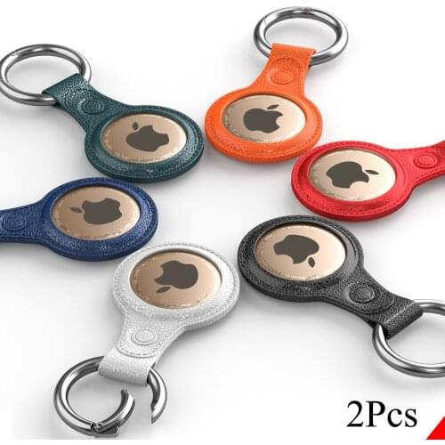 2Pcs TPU Silicon Protection Cover For Apple AirTags Case Anti-lost Keychain Protector For Air Tags Locator Tracker Cover Case