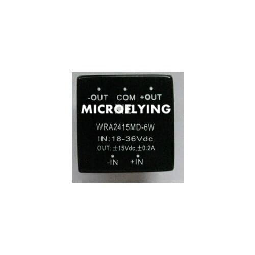 2pcs WRA2415MD-6W new power module 24v to dual 15V output isolated dc dc converter