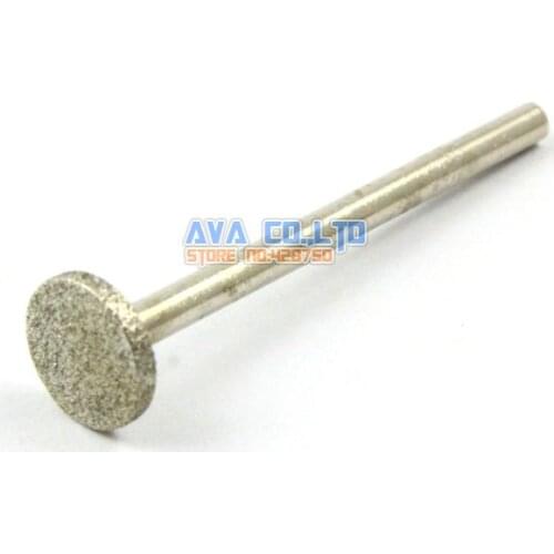 20 Pieces 10x1.7mm T Head Diamond Coated Bur Burr Bit for Carving Grinding 3mm Shank