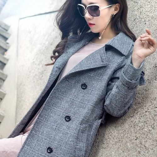 2018 New Spring/Autumn/Winter Long Trench Women Double-Breasted Belt Casual Office Lady Overcoats Slim Feminino Windbreaker