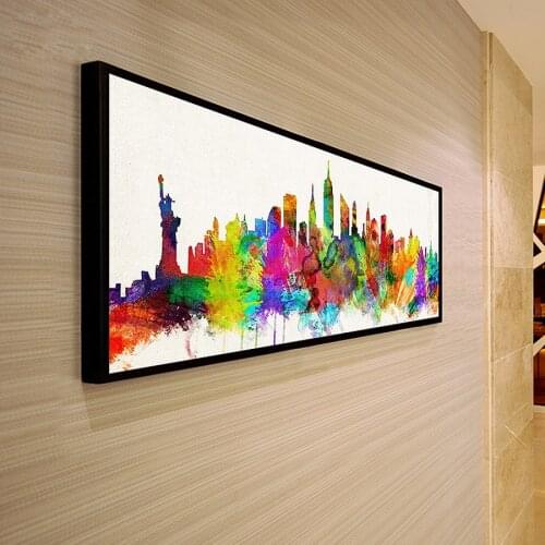 5D Diamond Painting Cross Stitch Color city Crystal Needlework Diamond Embroidery Flower Full Diamond Decorative