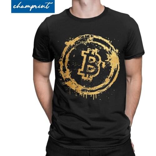 Bitcoin Gold Pvrh3ugje0j T Shirts Mens Funny T-Shirts Bitcoin Cryptocurrency Crypto Btc Blockchain Geek Tees Summer Clothing