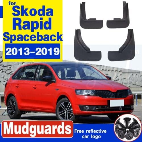 Mudflap for Skoda Rapid Spaceback Hatchback 2013~2019 Fender Mud Guard Splash Flap Mudguard Accessories 2014 2015 2016 2017 2018