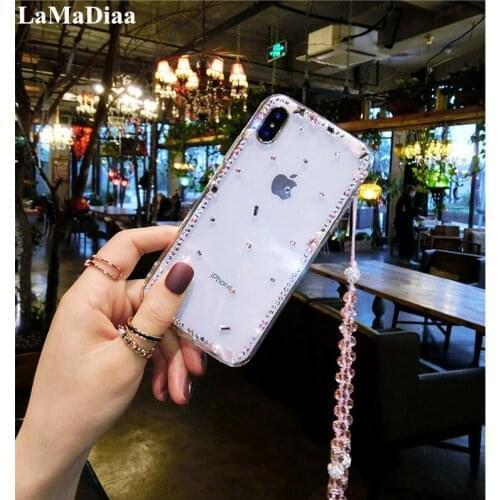 Phone Case For Huawei P9 P10 P20 P30 P40 Lite Plus Mate10 20 30 Pro Lite Bling Diamond Transparent Crystal Soft Back Cover Case