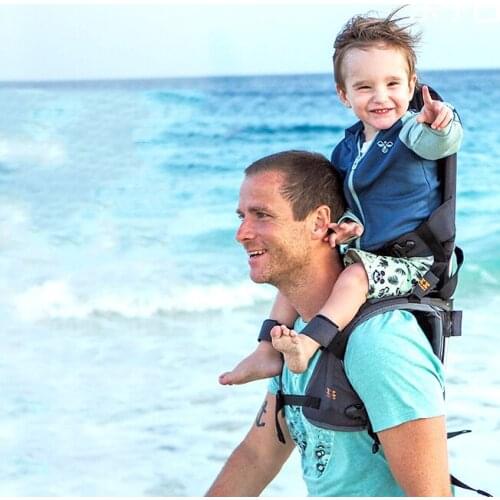 Kids Outdoor Hiking Braces Foldable Shoulder Carrier with Backrest for Kids ages 6 months and 5 years can use baby braces