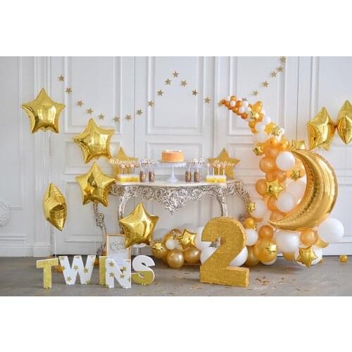 Twins birthday party decoration photo Backgrounds portrait photography Backdrops for Professional photo studio shot kits LV-2550