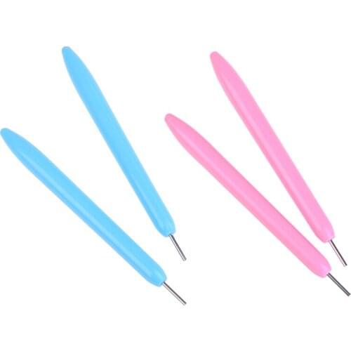 Hot Sale 2pcs Quilling Paper Pen DIY Assorted Color Origami Scrapbooking Slotted Paper Tool Craft Paper Tool