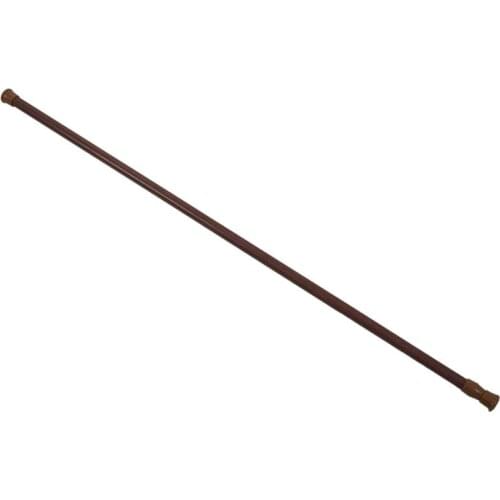 Hot Extendable Telescopic Spring Loaded Net Voile Tension Curtain Rail Pole Rods,70~120cm,Wood color