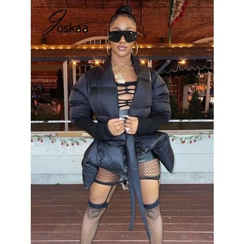 Женские черные куртки Joskaa China At AliExpress