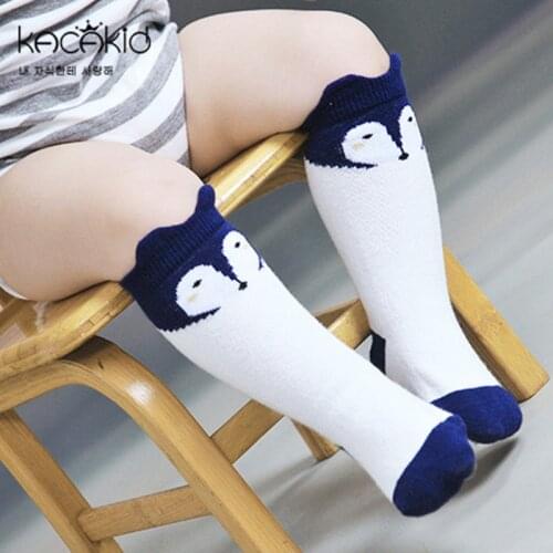 Kacakid Fox Socks Super Cute Kids Boys Girls Anti Slip Baby Foor Socks Leg Warmer Knee High Bebe Socks