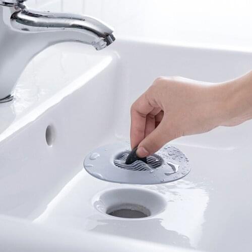 Kitchen Sink Shark Drain Strainer Plug Silicone Hair Catcher Bathroom Stopper Strainers Shower Cover Basin Filters Bathtub Tools