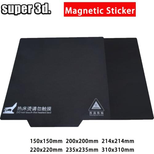 3D Printer Parts Magnetic Print Bed Tape 200/235/310mm Heatbed Sticker Hot Bed Build Surface Flex Plate for creality ender 3 5
