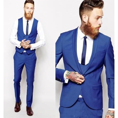Men Wedding Suits Custom Slim Fit Suit Tailor Made Suit Best Men Tuxedo Groom Suit High Quality Cheap ( Jacket+Pants+Tie+Vest)