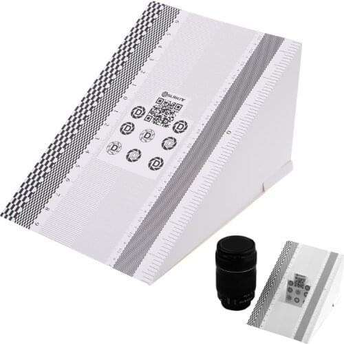 OOTDTY Camera Lens Focus Calibration Card AF Micro Alignment Ruler Folding Chart