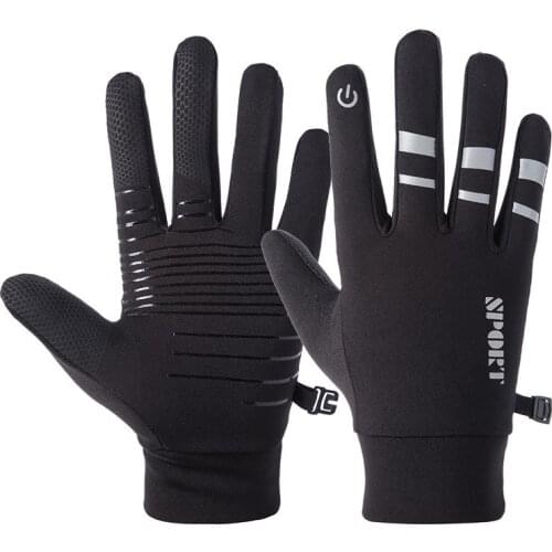 Autumn Outdoor Riding Cycling Gloves Men Women Winter Touch Screen Windproof Mittens Glove Female Sports Warm Velvet Gloves