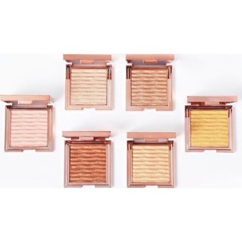 Rose Gold Powder Box Brighten Up High-gloss Makeup Private Label Customization