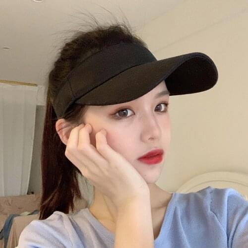 Spring summer Sports Sun Cap Men' Cap Women Adjustable cotton Visor UV Protection Top Empty Tennis Golf Running Sunscreen Gorras