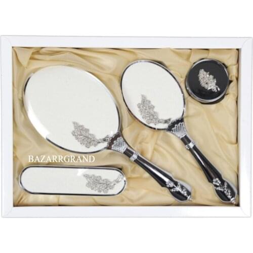 YOUR COMB SET WITH HIGH-QUALITY COLOR TO ADD ELEGANCE TO YOUR STYLE Gift Mirror Comb SET white Dowry Set Söz EngagFREE SHİPPİNG