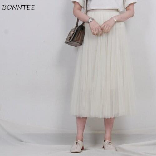 Skirts Women Solid Loose Sexy Ladies Clothing Summer Hot Fashion Ulzzang Korean Style All-match Simple Chic Vintage Party Ins