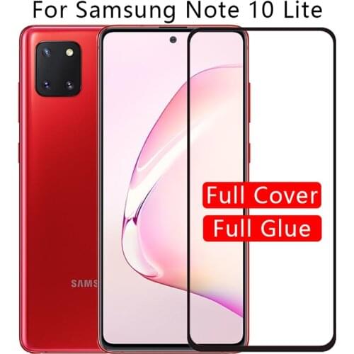2 protective glass for samsung note 10 lite screen protector for galaxy A01 A11 A21 A41 A70E M90S A91 A81 A31 A51 A71 2020 film