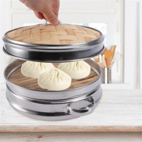 1 Set of Multifunctional Steamer Stainless Steel Food Steamer Kitchen Gadget